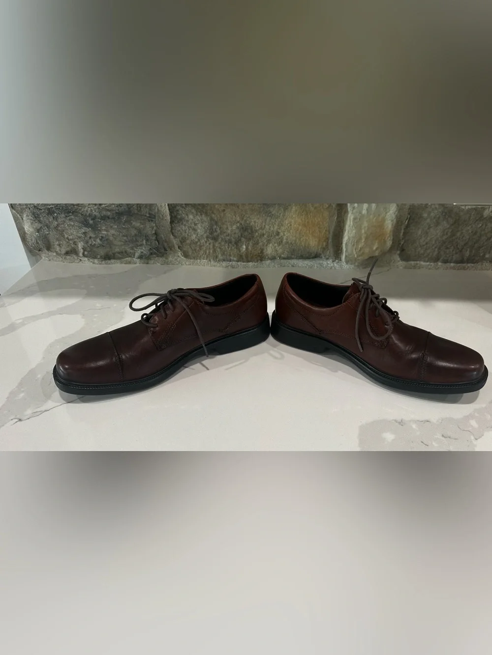 Bostonian Flexlite Brown Leather Cap Toe Oxfords Men's 8.5M